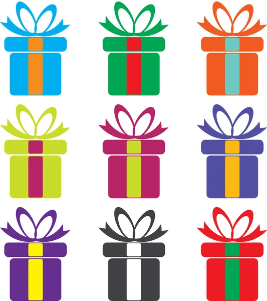 Caja de regalo — Vector de stock