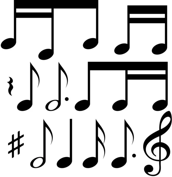 Music notes — Stock Vector