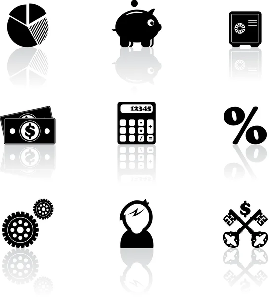 Finance icons — Stock Vector