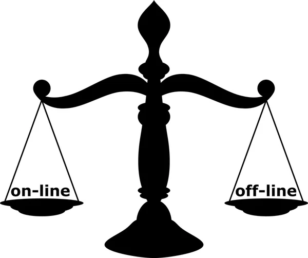 Maßstäbe der Gerechtigkeit — Stockvektor