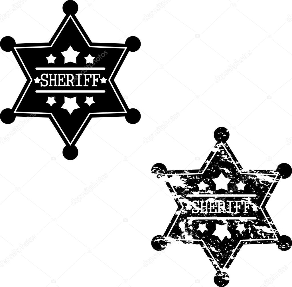 Two sheriff badges