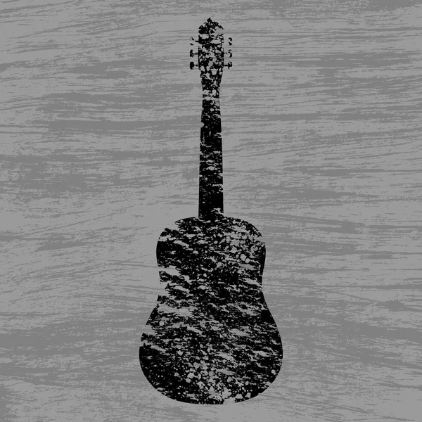 Grunge fondo guitarra — Vector de stock