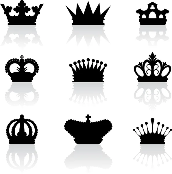 Ikonen der Königskrone — Stockvektor