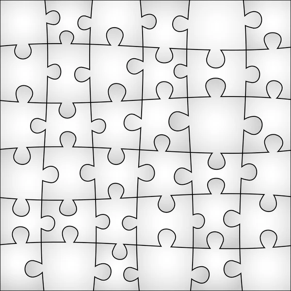 Puzzle šedé pozadí — Stockový vektor