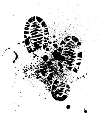 Shoes silhouette background