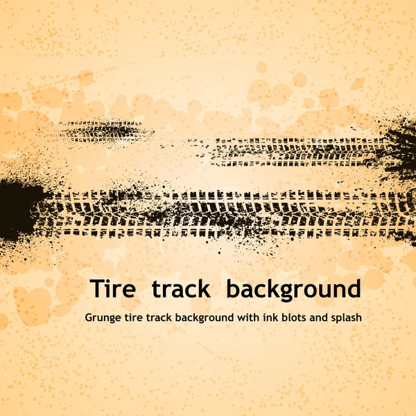 Tire track background — Stock Vector