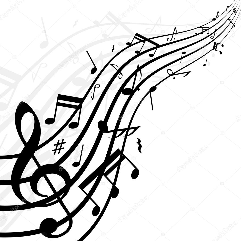 Music notes background