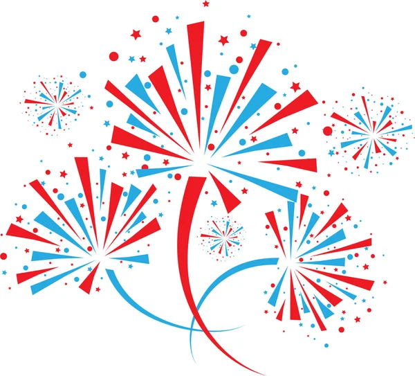 Beyaz üzerinde havai fişek