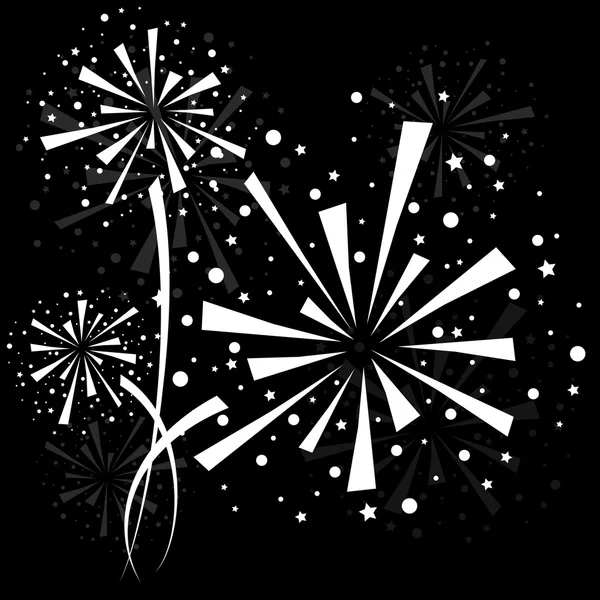 Firework white — Stock Vector