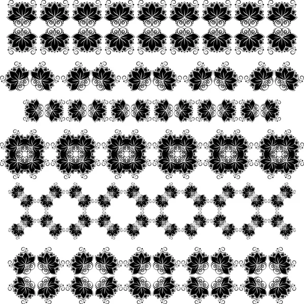 Ensemble de course noir Lotos — Image vectorielle