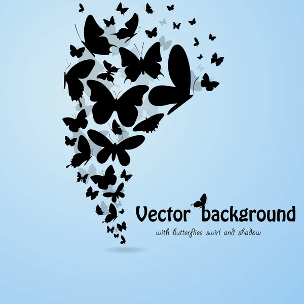 Butterflies background — Stock Vector