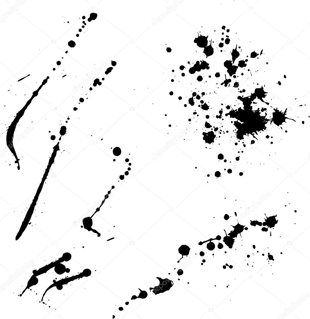 Ink blots lines