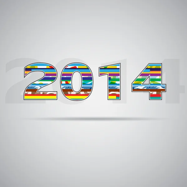 Année 2014 — Image vectorielle