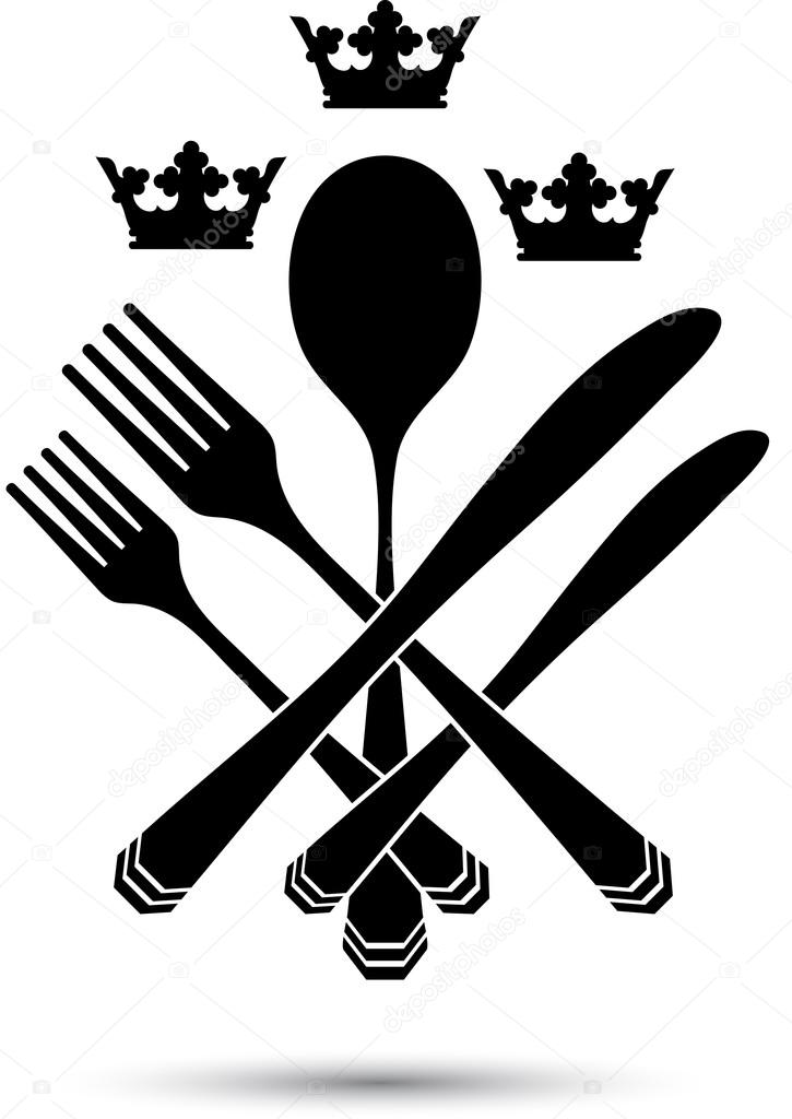 Cutlery with crowns