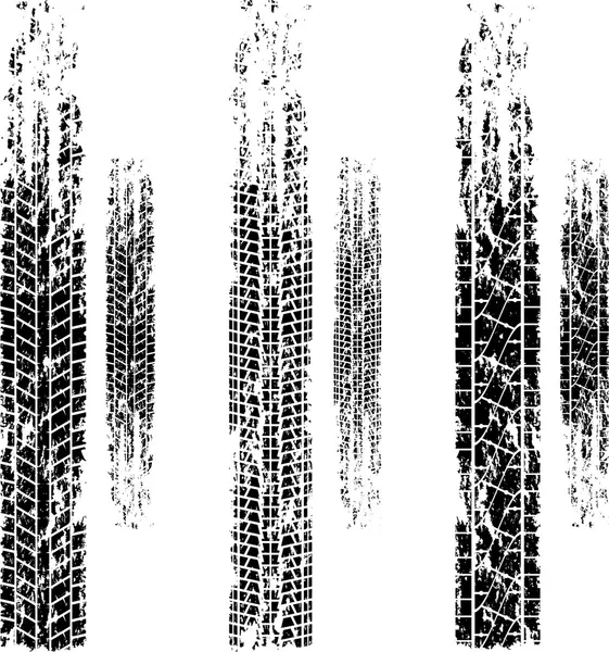 タイヤ トラック グランジ セット — ストックベクタ