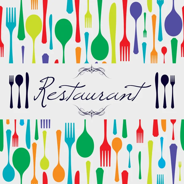 Cutlery restaurant — Stock Vector