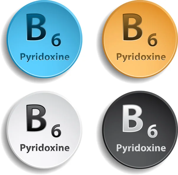 Vitamina B6 — Archivo Imágenes Vectoriales