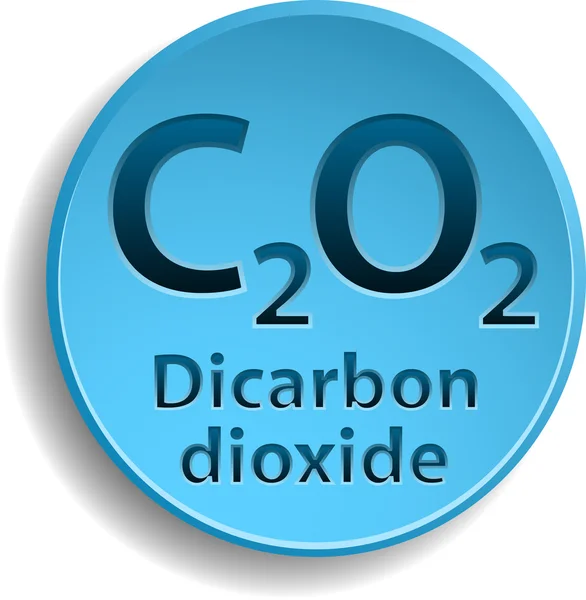 Dicarbon dioxide — Stock Vector