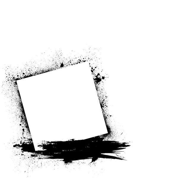 Grunge ink blots white — Stock Vector