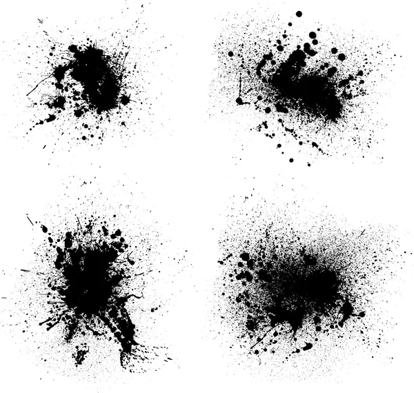 su sıçramalarına mürekkep lekesi