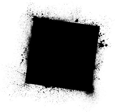 Grunge black frame