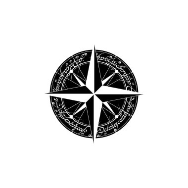 Arapça metin rüzgar silueti