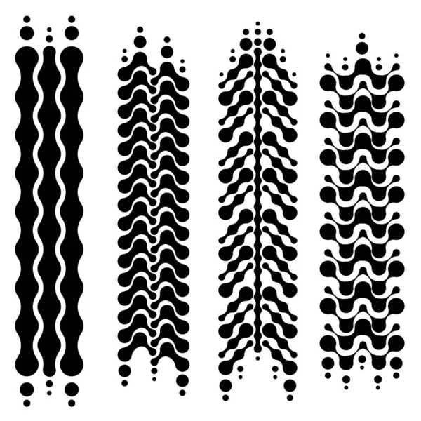 Círculos marcas de pneus silhuetas —  Vetores de Stock