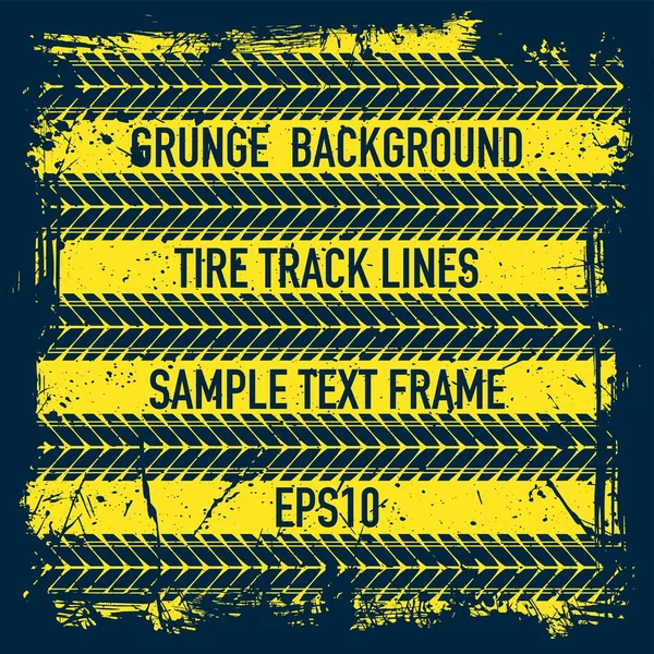 Grunge文字轮胎轨道背景 — 图库矢量图片