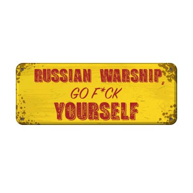 Rus savaş gemisi Ukrayna savaş sloganı