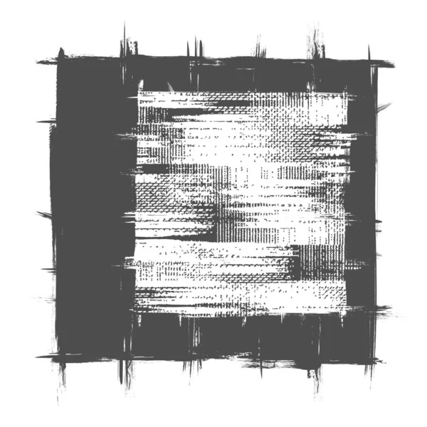 Темно-гранжевая квадратная рамка — стоковый вектор
