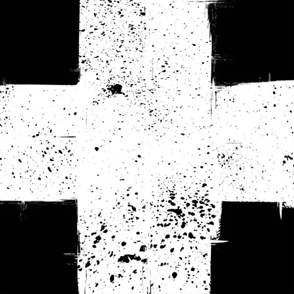 White Grunge Cross Frame Hintergrund — Stockvektor