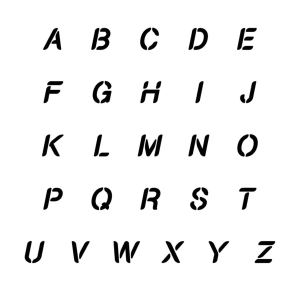 Ensemble de lettres alphabet sport sur mesure — Image vectorielle