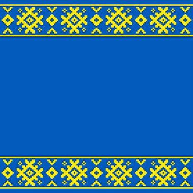 Süs Ukrayna desteği mavi arkaplan