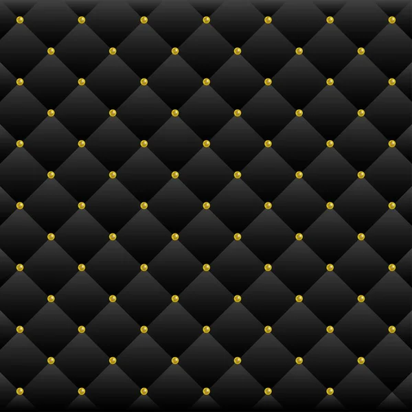 Pearls square luxury black background — Stockový vektor
