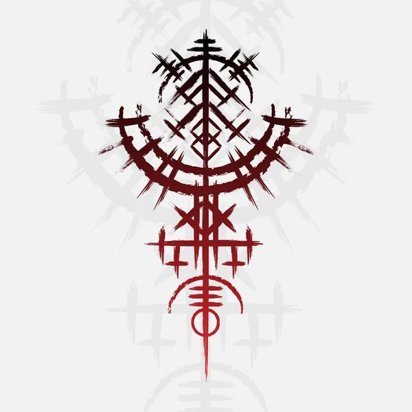 Scandinavian viking symbol wallpaper — Stockový vektor