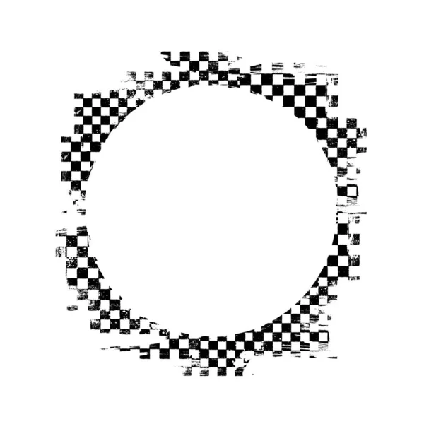 Грандж гоночної доріжки прапор кругової рамки — стоковий вектор