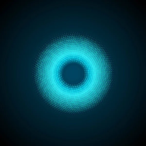 Fond Numérique Abstrait Avec Silhouette Oculaire Symboles Binaires — Image vectorielle