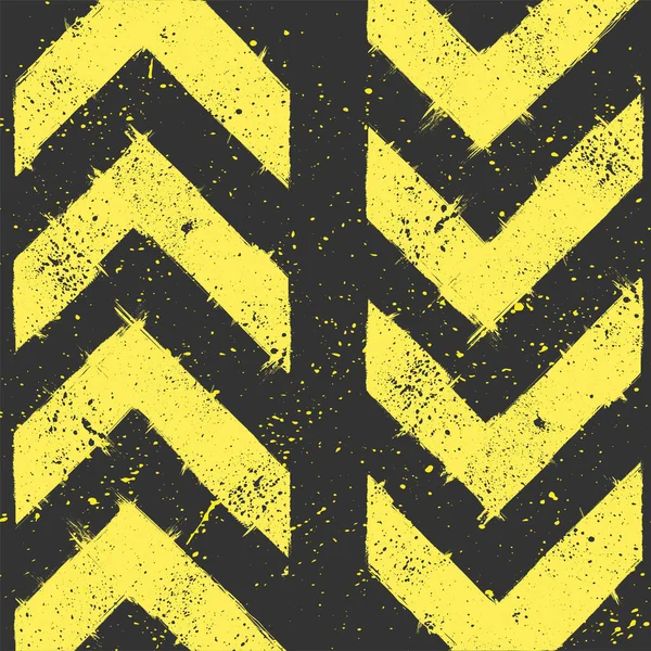 Brown Background Corner Yellow Grunge Ink Blots Frames Arrow Form — Stock vektor