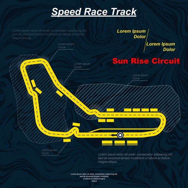 Abstract Pattern Background Marble Liquid Texture Yellow Race Track Map — Archivo Imágenes Vectoriales