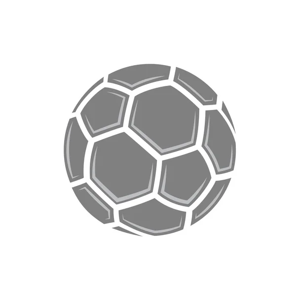 Abstract Football Design Symbol Separated Blocks Shadows Isolated White Background — Stock vektor