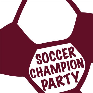 Abstract football ball design pattern with separated blocks and shadows isolated on white background