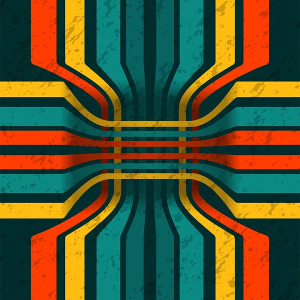 Abstract Background Retro Lines Different Colors —  Vetores de Stock