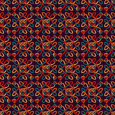 Soyut kare tasarım elemanları arka plan. Kabile boho süsü duvar kağıdı