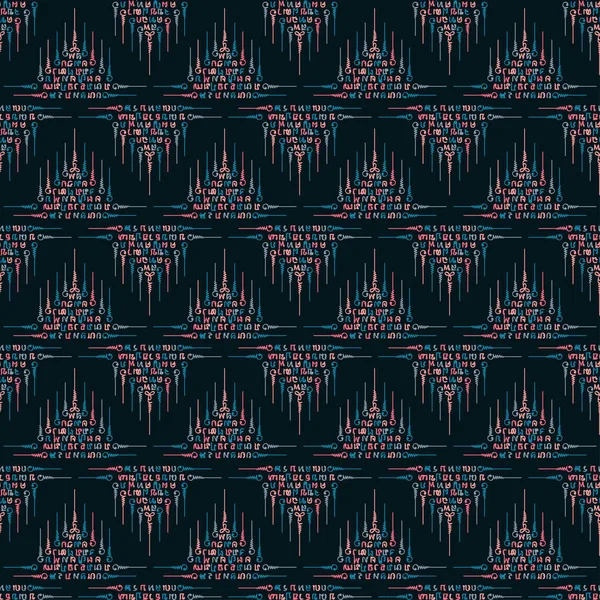 Abstrakte Lineare Gestaltungselemente Hintergrund Tribal Boho Ornament Tapete — Stockvektor
