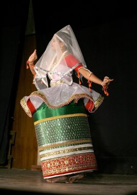 Manipuri dance clipart