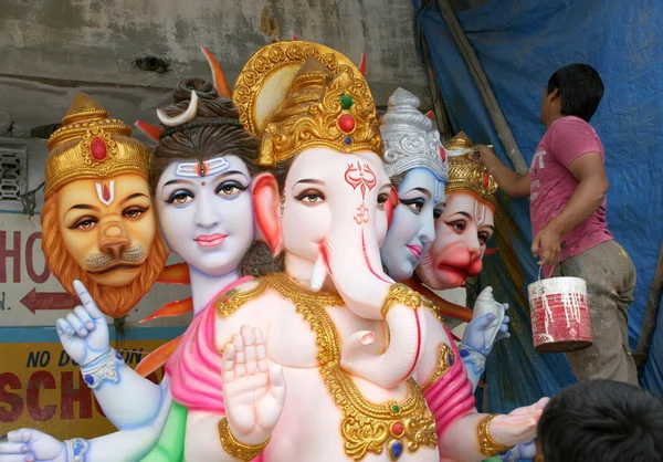 hindu Festivali ganesha idol yapma