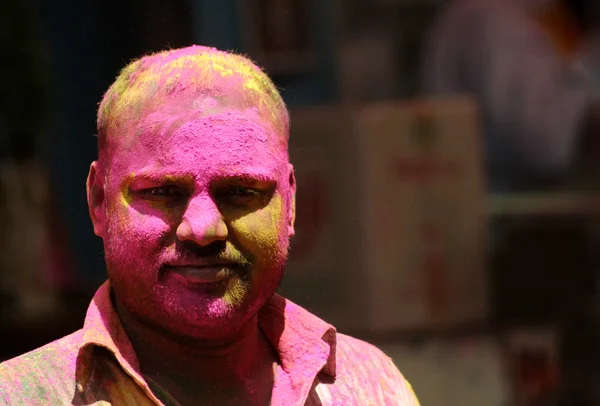 Hinduskie Indyjski świętować festiwalu holi — Zdjęcie stockowe