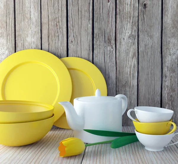 Ceramic kitchen utensils. — Stock Photo, Image