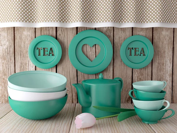 Kjøkkenredskaper av keramikk . – stockfoto
