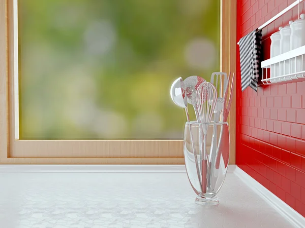 Utensils on the worktop. — Stock Photo, Image